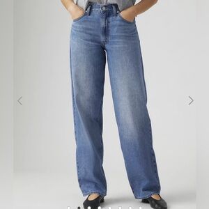 Levi’s BAGGY DAD LINEN+ DENIM LIGHTWEIGHT WOMEN'S JEANS size 25/30
